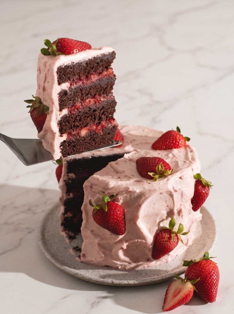 Strawberry Chocolate Cake
